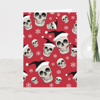 Cartes Pour Fêtes Annuelles Salutations de Père Noël Skelly