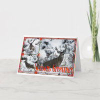 Salutations de saison Buck Deer