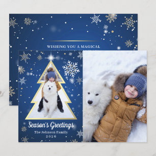 Cartes Pour Fêtes Annuelles Salutations de saison hiver Noël Arbre 2 photo