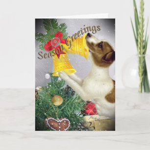 Cartes Pour Fêtes Annuelles Salutations de saison Jack Russell