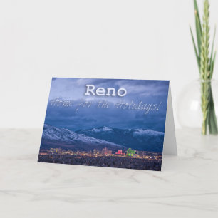 Cartes Pour Fêtes Annuelles Salutations de saison Reno Nevada