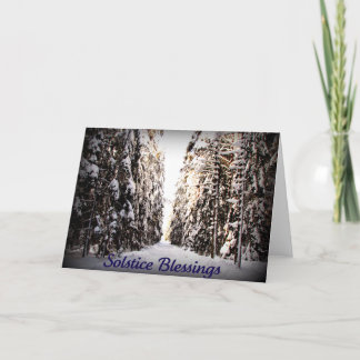 Cartes Pour Fêtes Annuelles Salutations de solstice d'hiver