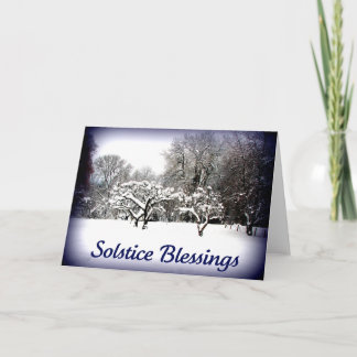 Cartes Pour Fêtes Annuelles Salutations de solstice d'hiver