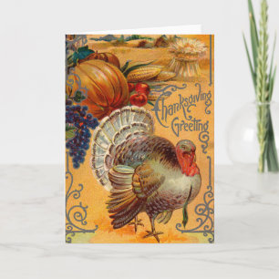 Cartes Pour Fêtes Annuelles Salutations de thanksgiving