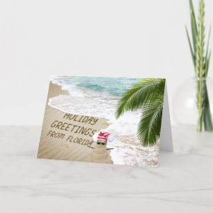 Cartes Pour Fêtes Annuelles Salutations de vacances de Floride