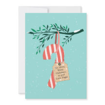 Salutations en canne de bonbon