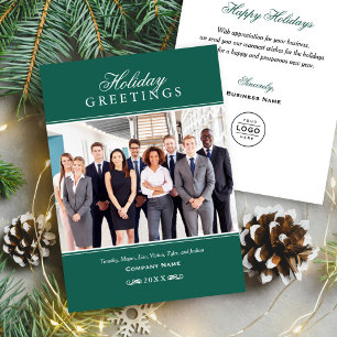 Cartes Pour Fêtes Annuelles Salutations Green Business Photo