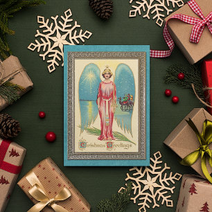 Cartes Pour Fêtes Annuelles Salutations personnalisées de vacances antiques de