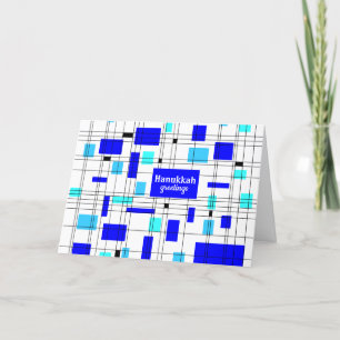 Cartes Pour Fêtes Annuelles Salutations Retro Hanoukka