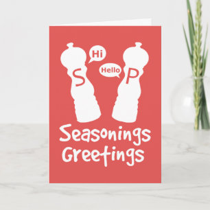 Cartes Pour Fêtes Annuelles Salutations Seasoning