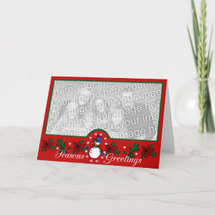 Cartes Pour Fêtes Annuelles Salutations Snowman