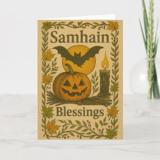 Cartes Pour Fêtes Annuelles Samhain Card
