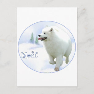 Cartes Pour Fêtes Annuelles Samoyed Noel