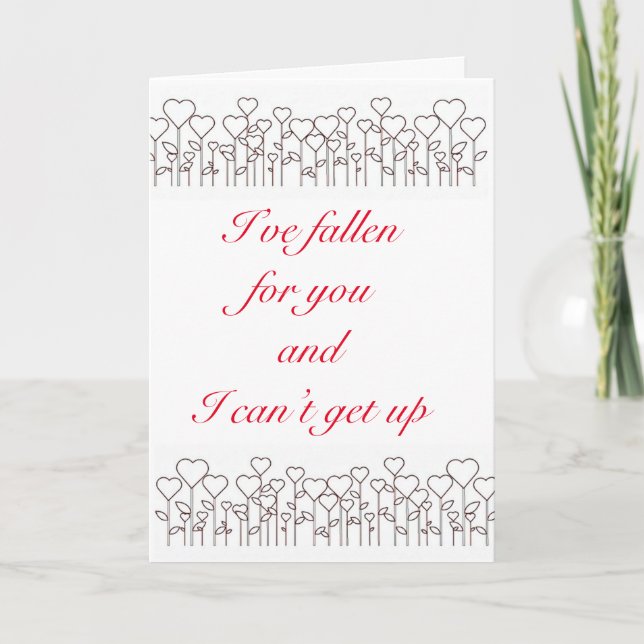 CARTES POUR FÊTES ANNUELLES S'AMUSER AVEC VOTRE AMOUR LE JOUR DE VALENTINE (Devant)