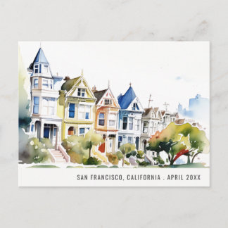 Cartes Pour Fêtes Annuelles San Francisco Painted Ladies Landscape Travel