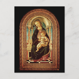 Cartes Pour Fêtes Annuelles Sandro Botticelli Madonna and Child c 1470