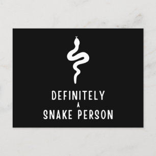 Cartes Pour Fêtes Annuelles Sans aucun doute une personne serpent, amant serpe