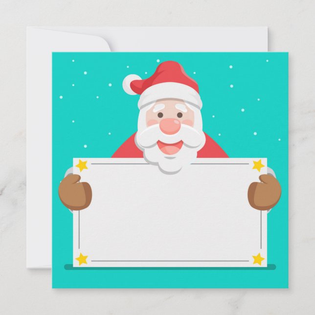 Cartes Pour Fêtes Annuelles Santa Claus (Devant)
