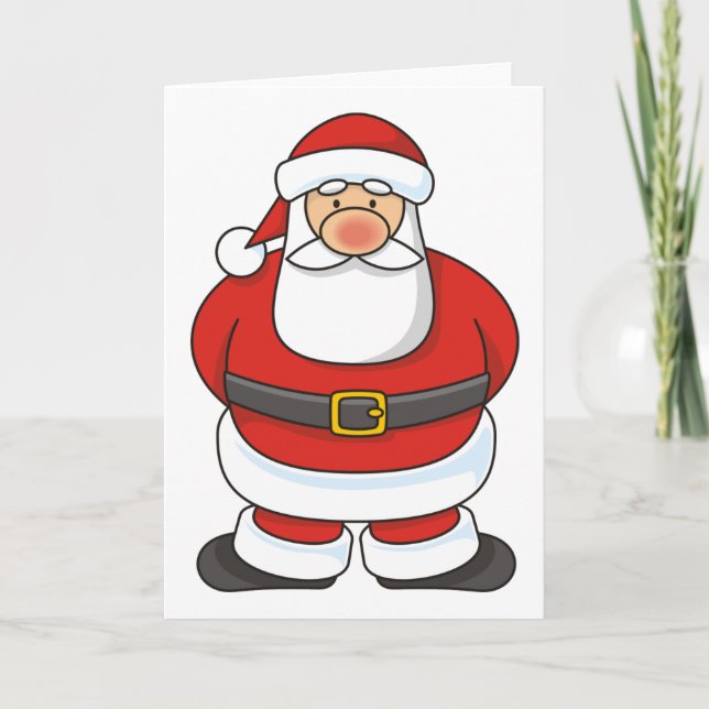 Cartes Pour Fêtes Annuelles Santa Claus (Devant)