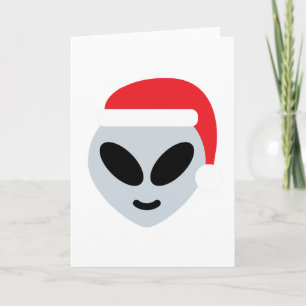 Cartes Pour Fêtes Annuelles santa claus alien emoji