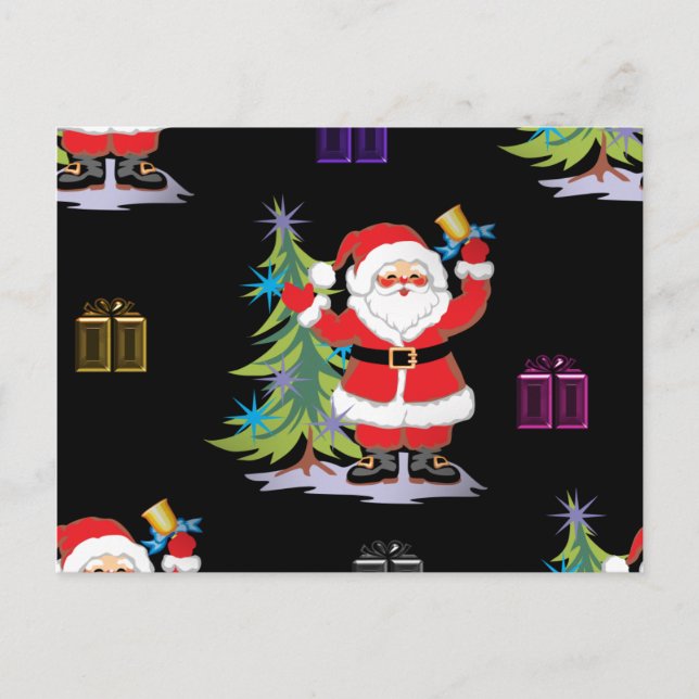 Cartes Pour Fêtes Annuelles Santa Claus Christma (Devant)