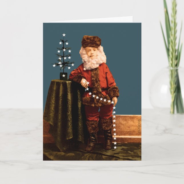 Cartes Pour Fêtes Annuelles Santa Claus de la Guerre civile (Devant)