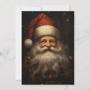 Cartes Pour Fêtes Annuelles Santa Claus de style vintage