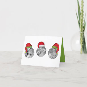 Cartes Pour Fêtes Annuelles Santa Claus Elf Christmas Photo Card Multi Photo