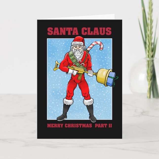 Cartes Pour Fêtes Annuelles Santa Claus Joyeux Noël Partie 2 (Devant)