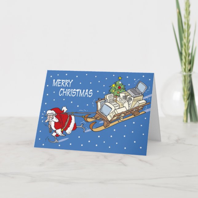 Cartes Pour Fêtes Annuelles Santa Claus no 04 (Devant)