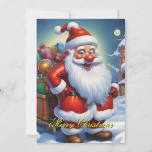 Cartes Pour Fêtes Annuelles Santa Clause Joyeux Noël Bonne année