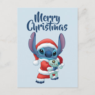 Cartes Pour Fêtes Annuelles Santa Stitch Holiday - Mele Kalikimaka d'Hawaï