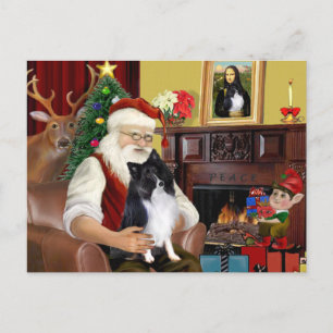 Cartes Pour Fêtes Annuelles Santa's Bi Black