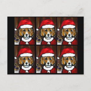 CARTES POUR FÊTES ANNUELLES SANTÉ BEAGLE