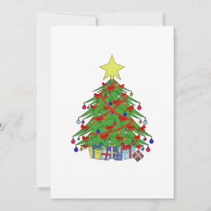 Cartes Pour Fêtes Annuelles sapin de Noël