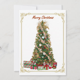 Cartes Pour Fêtes Annuelles Sapin de Noël au design élégant