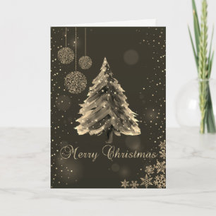 Cartes Pour Fêtes Annuelles Sapin de Noël,Boules,Flocons de neige Fêtes de fi