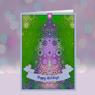 Cartes Pour Fêtes Annuelles Sapin de Noël contemporain élégant unique