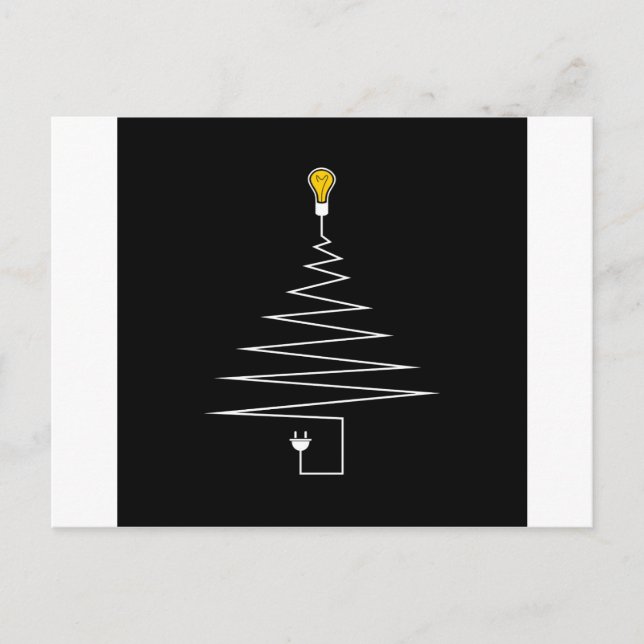 Cartes Pour Fêtes Annuelles Sapin de Noël électrique (Devant)