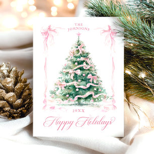 Cartes Pour Fêtes Annuelles Sapin de Noël Joyeuses Fêtes Élégant