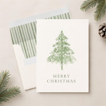 Sapin de Noël personnalisé vert sauge Evergreen