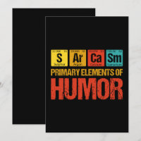 Sarcasme Éléments principaux de l'Humour