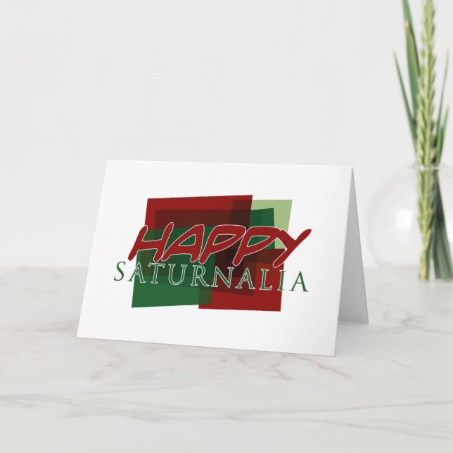 Cartes Pour Fêtes Annuelles Saturnales heureuses 02 (Devant)