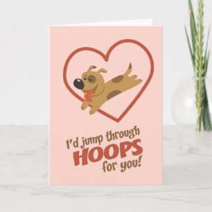 Cartes Pour Fêtes Annuelles Sauter par les cerceaux Saint-Valentin