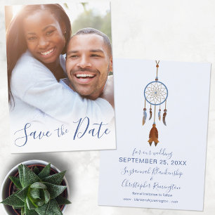 Cartes Pour Fêtes Annuelles Save The Date Announcement Dreamcatcher Photo