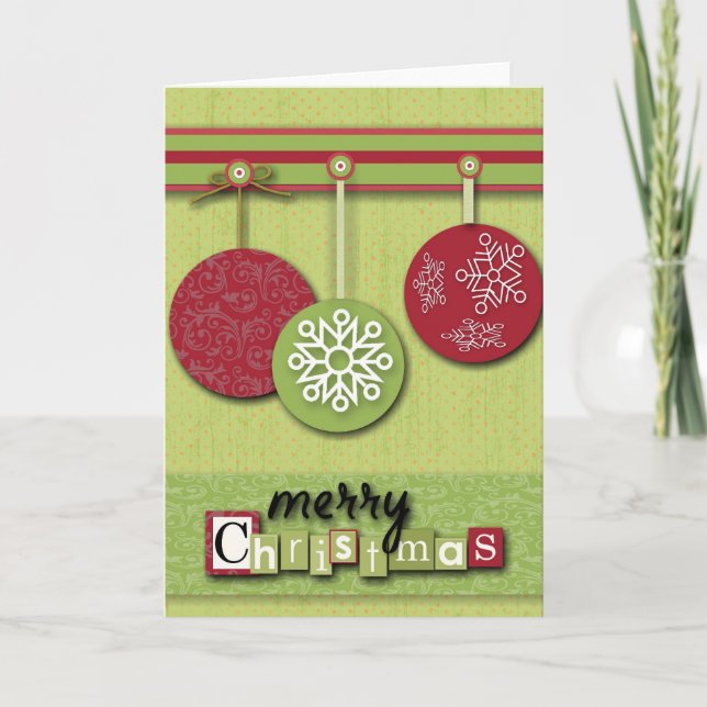Cartes Pour Fêtes Annuelles scandinave Pays de l'Ouest Noël primitif (Devant)
