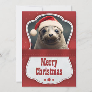 Cartes Pour Fêtes Annuelles Sceau de Noël