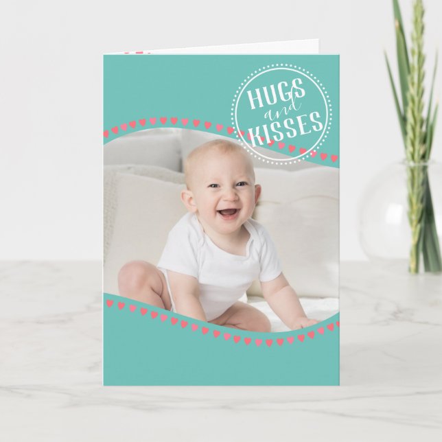 Cartes Pour Fêtes Annuelles Scellé avec amour Valentine avec photo (Devant)
