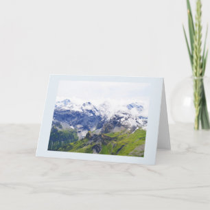 Cartes Pour Fêtes Annuelles Scène alpine suisse