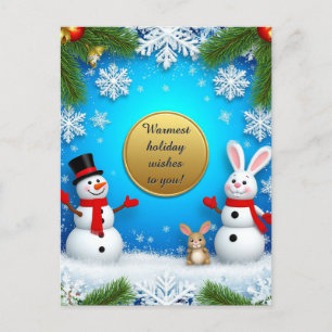 Cartes Pour Fêtes Annuelles Scène de fêtes de Noël